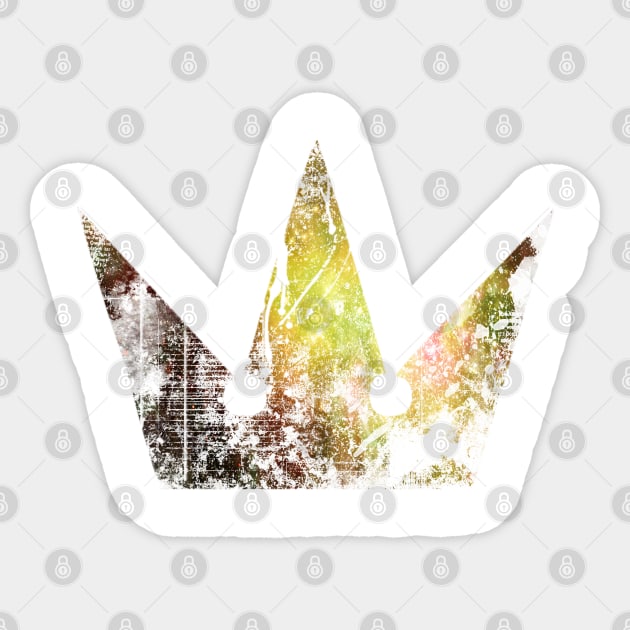 Kingdom Hearts Crown grunge galaxy Sticker by DRKNT